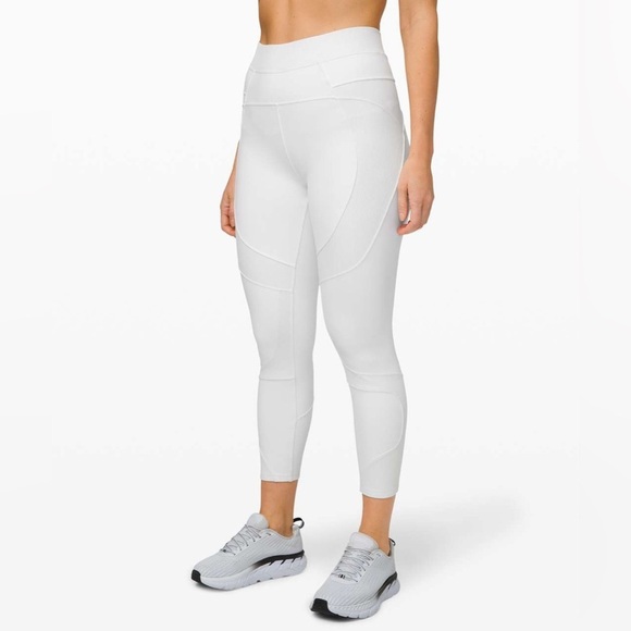 Lululemon White New Ambition Super High Rise Tight *Stained* - Picture 1 of 14